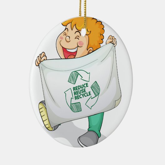 Recyceln Sie Keramik Ornament (Rechts)