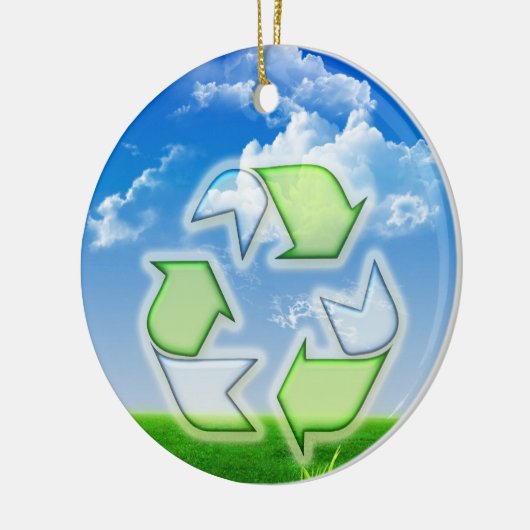 Recyceln Sie Keramikornament (Links)