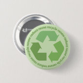 Recyceln Sie Knopf Button (Vorne & Hinten)