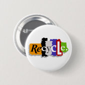 Recyceln Sie Knopf Button (Vorne & Hinten)