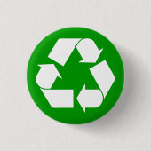 Recyceln Sie Knopf Button (Vorderseite)