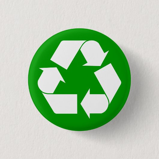 Recyceln Sie Knopf Button (Vorderseite)