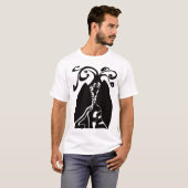 Recyceln Sie Leben-Schwarzes T-Shirt (Vorne ganz)