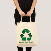 Recyceln Sie Logo-Leinwand-Taschentasche Tragetasche (Vorderseite (Produkt))