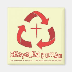 Recyceln Sie menschlichen Magneten Magnet