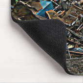 Recyceln Sie Metallschrott am Junkyard Mousepad (Ecke)