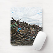 Recyceln Sie Metallschrott am Junkyard Mousepad (Mit Mouse)