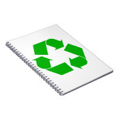 Recyceln Sie Notizbuch Notizblock (Rechte Seite)