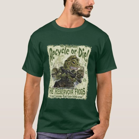 Recyceln Sie oder die Frösche T-Shirt (Vorderseite)
