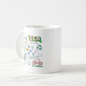 Recyceln Sie ökologisches Kaffeetasse (Vorderseite Links)