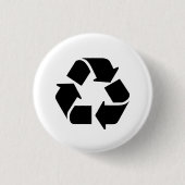 Recyceln Sie Piktogramm-Knopf Button (Vorderseite)