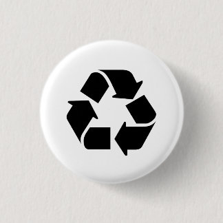 Recyceln Sie Piktogramm-Knopf Button