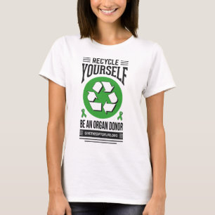 Recyceln Sie sich der T - Shirt der Frau