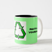 Recyceln Sie sich Tasse (VorderseiteRechts)