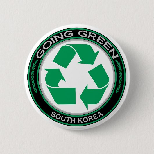 Recyceln Sie Südkorea Button (Vorderseite)