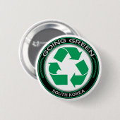 Recyceln Sie Südkorea Button (Vorne & Hinten)