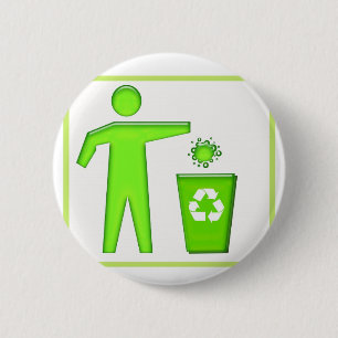 Recyceln Sie Symbol Button