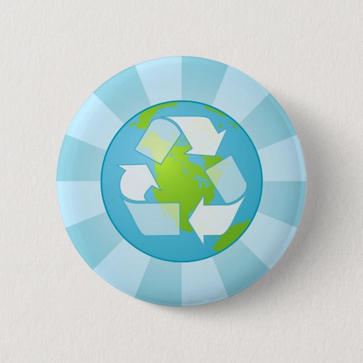 recyceln Sie Symbol-Button Button (Vorderseite)