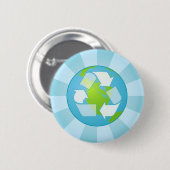 recyceln Sie Symbol-Button Button (Vorne & Hinten)