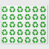 Recyceln Sie Symbol Geschenkpapier (Flach)