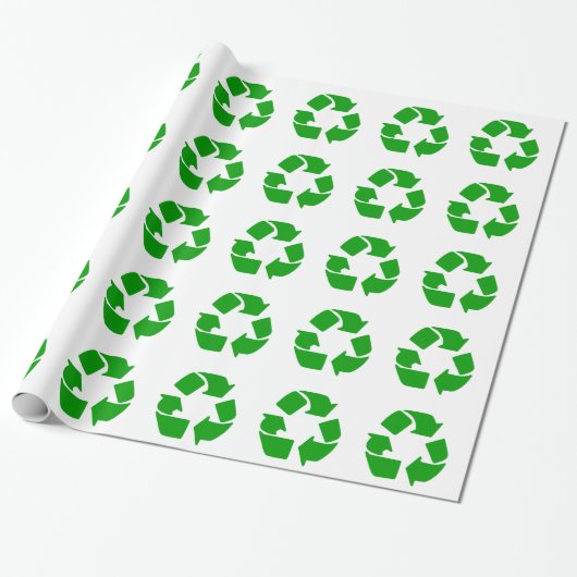 Recyceln Sie Symbol Geschenkpapier (Ungerollt)