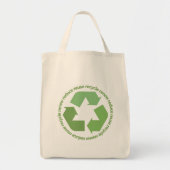 Recyceln Sie Symbol-Taschen-Tasche Tragetasche (Vorne)