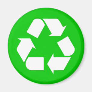 Recyceln Sie Symbol - verringern Sie, verwenden Magnet