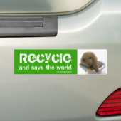 Recyceln Sie und retten Sie die Welt - Autoaufkleber (Auf Auto)
