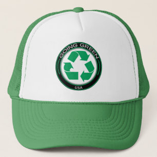 Recyceln Sie USA Truckerkappe
