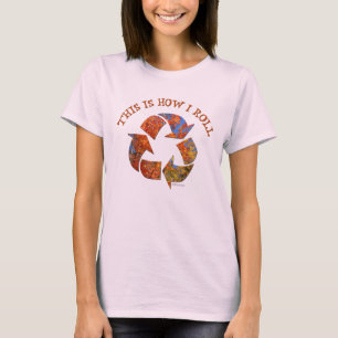 Recyceln Sie Zeichen-Baum-T - Shirt
