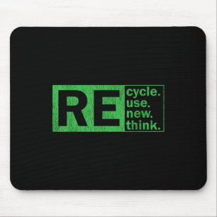 Recyceln Wiederverwenden Erneuern Umdenken Umwelts Mousepad