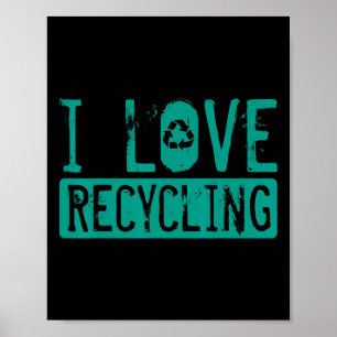 Recycelnd Aktivistinnen und Aktivist des Recyclien Poster