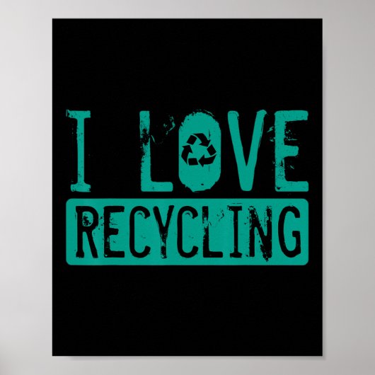 Recycelnd Aktivistinnen und Aktivist des Recyclien Poster (Vorne)