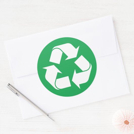 Recycelnd Aufkleber (Umschlag)