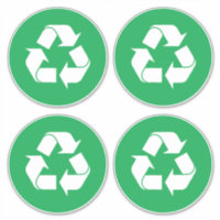 Recycelnd Aufkleber