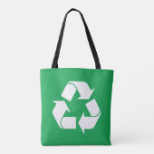 Recycelnd Aufkleber Tasche (Rückseite)