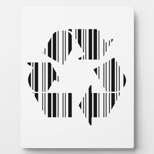 RECYCELND BAR-CODE-Design für das Barcode-Muster G Fotoplatte (Vorderseite)