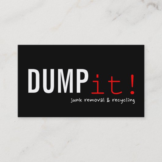 Recycelnd Beseitigung von Schrottmetallen Visitenkarte (Vorderseite)