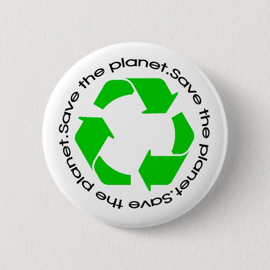 Recycelnd Bewusstsein | Schaltfläche Planet speich Button (Vorderseite)
