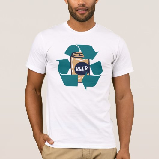 Recycelnd Bier T-Shirt (Vorderseite)