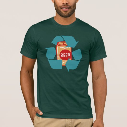 Recycelnd Bier T-Shirt (Vorderseite)