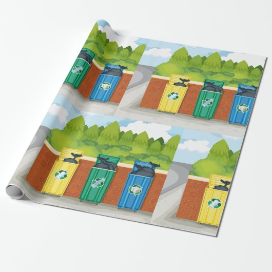 Recycelnd Bins Geschenkpapier (Ungerollt)
