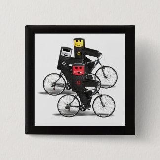 Recycelnd Bins mit dem Fahrrad Button