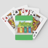 Recycelnd Bins Müll Müllkippen Karten spielen Spielkarten (Rückseite)