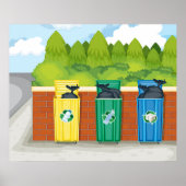 Recycelnd Bins Poster (Vorne)