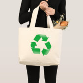 Recycelnd CLASSIC-GERECYCELT SYMBOL Jumbo Stoffbeutel (Vorderseite (Produkt))