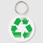Recycelnd CLASSIC-GERECYCELT SYMBOL Schlüsselanhänger (Vorderseite)