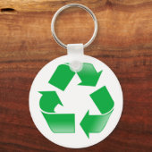 Recycelnd CLASSIC-GERECYCELT SYMBOL Schlüsselanhänger (Vorderseite)