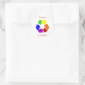 recycelnd Dinge Runder Aufkleber (Tasche)