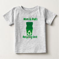 Recycelnd Einheit von Mum und Vater